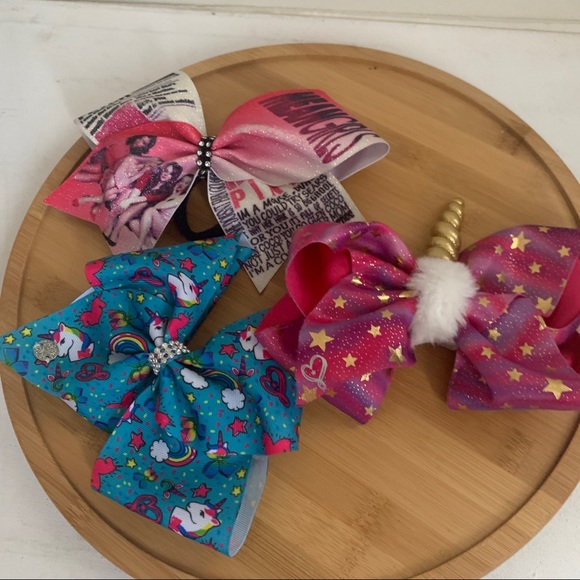 Hair Bows For Girls Lot of 3 (1-Mean Girls & 2-Jo Jo Siwa) - Picture 5 of 6